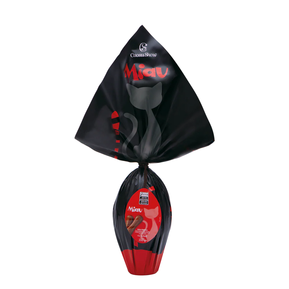 Ovo de Páscoa ao Leite Miau 200g