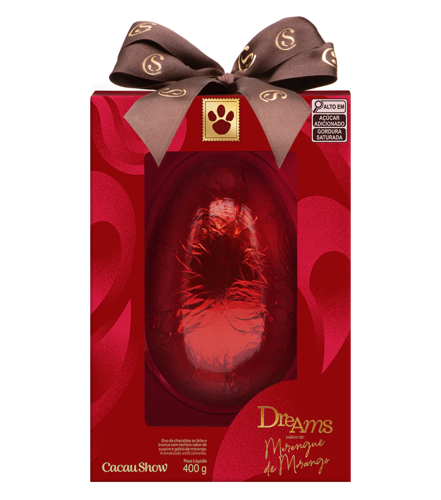 Ovo de Páscoa Dreams Merengue de Morango 400g