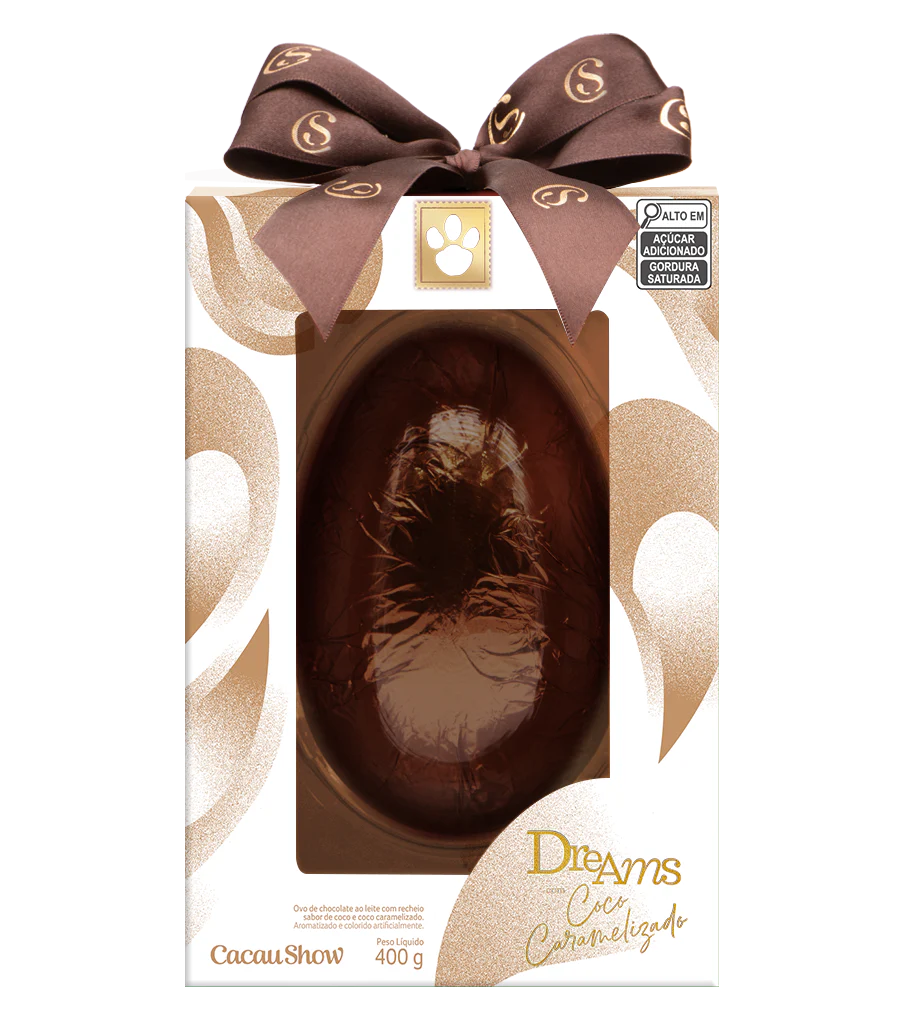 Ovo de Páscoa Dreams Coco Caramelizado 400g