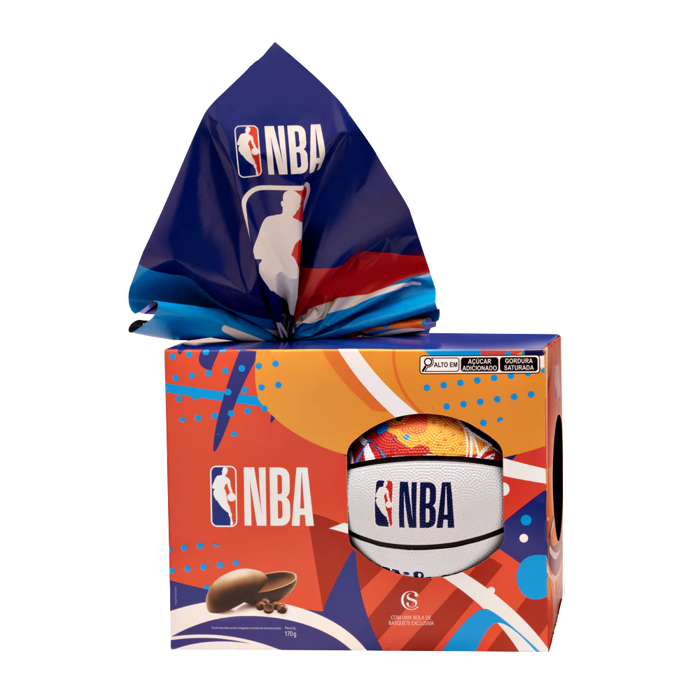 Ovo de Páscoa ao Leite Bola NBA Chocoesportes 170g