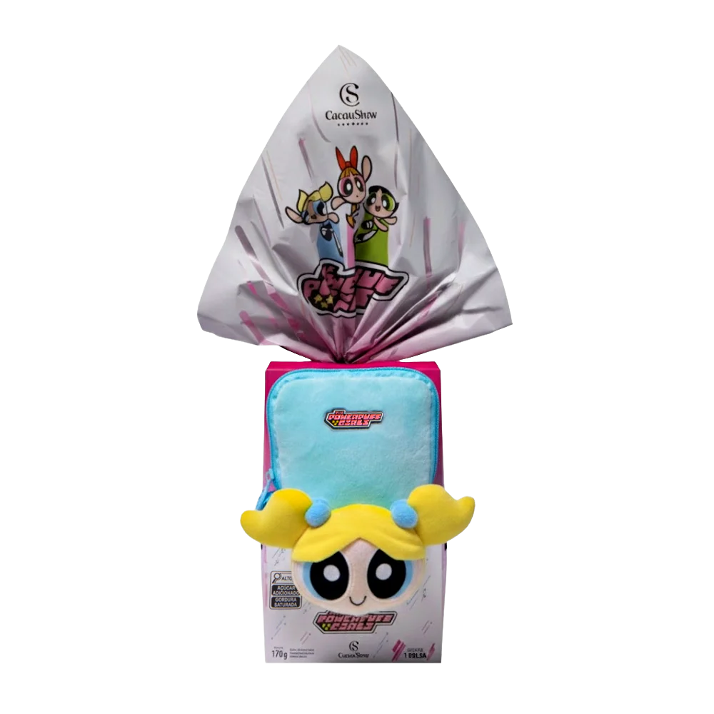 Ovo de Páscoa ao Leite Meninas Superpoderosas Bolsa Lindinha 170g