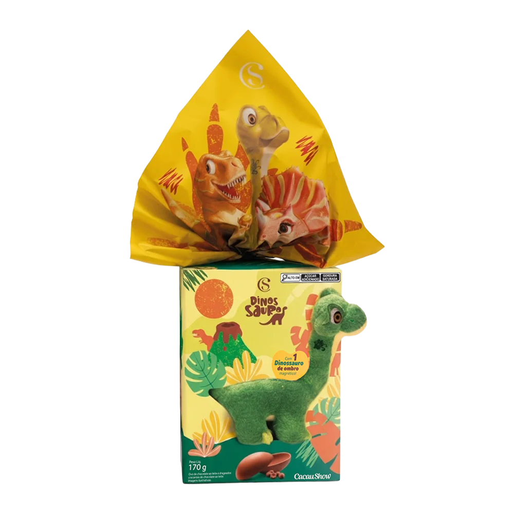 Ovo de Páscoa Pelúcia de Ombro Dylan com Imã 170g