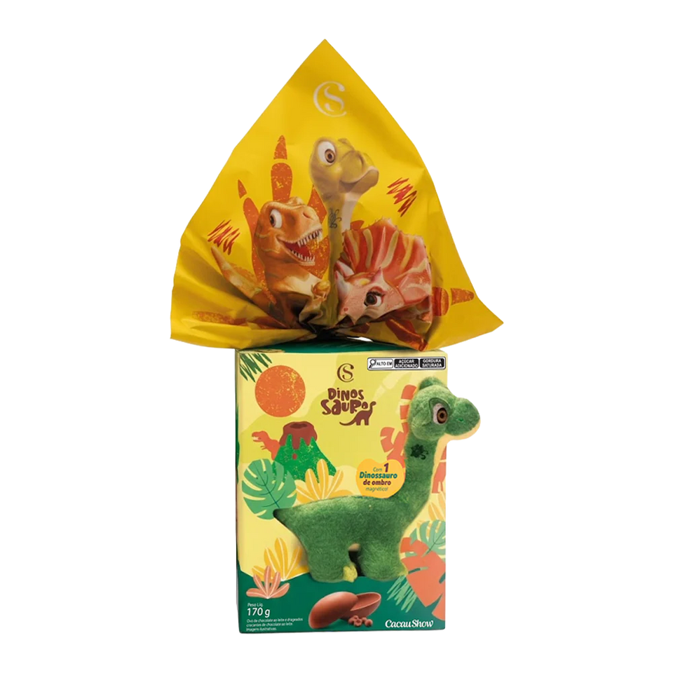 Ovo de Páscoa Pelúcia de Ombro Dylan com Imã 170g