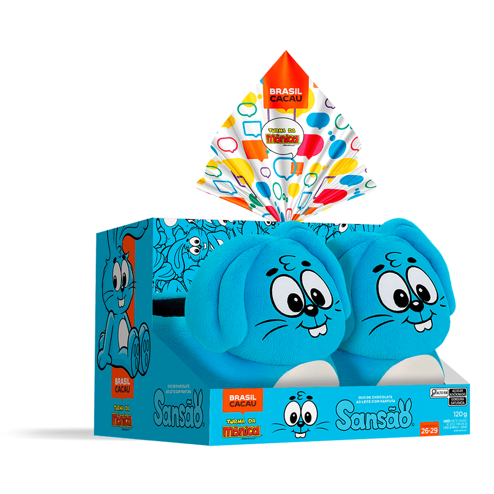 Ovo de Páscoa com Pantufa Sansão Turma da Mônica® 120g
