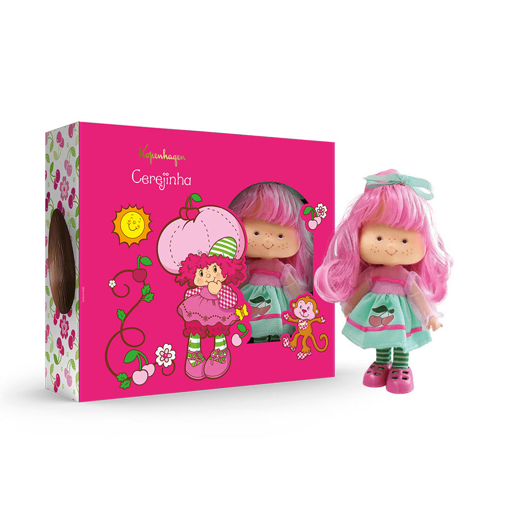 Ovo de Páscoa com Boneca Cerejinha 120G