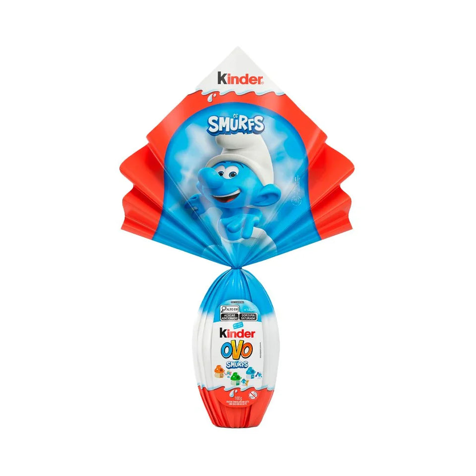Ovo de Páscoa Kinder Smurfs 100g